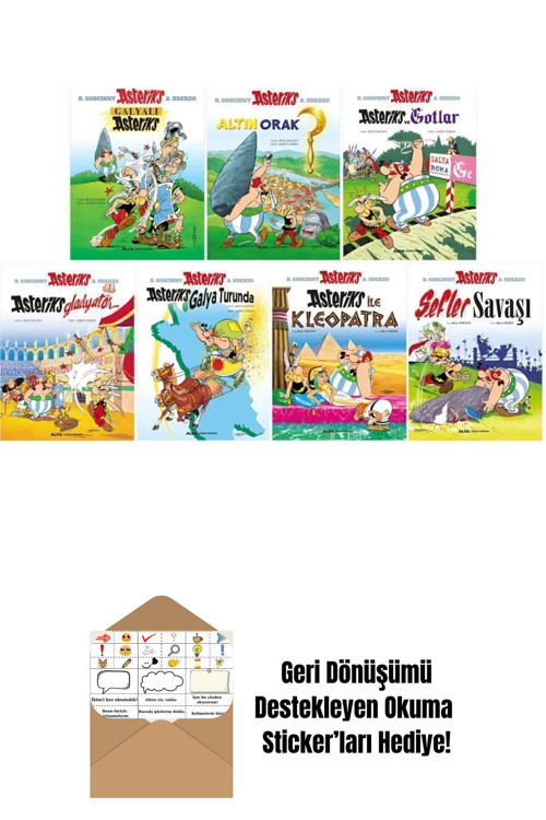 Alfa Yayıncılık 1-2-3-4-5-6-7. Ciltler Çizgi Roman Seti + Okuma Sticker'Ları