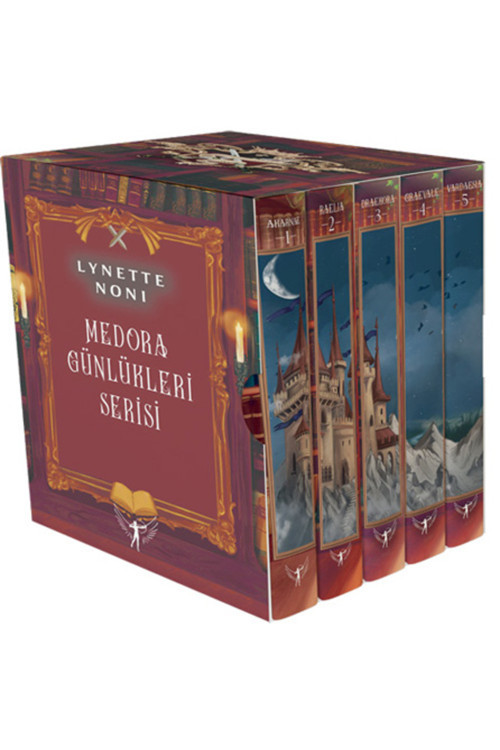 Artemis Yayınları Medora Günlükleri Serisi Kutulu Set - 5 Kitap Takım + Yapışkanlı Not Kağıdı