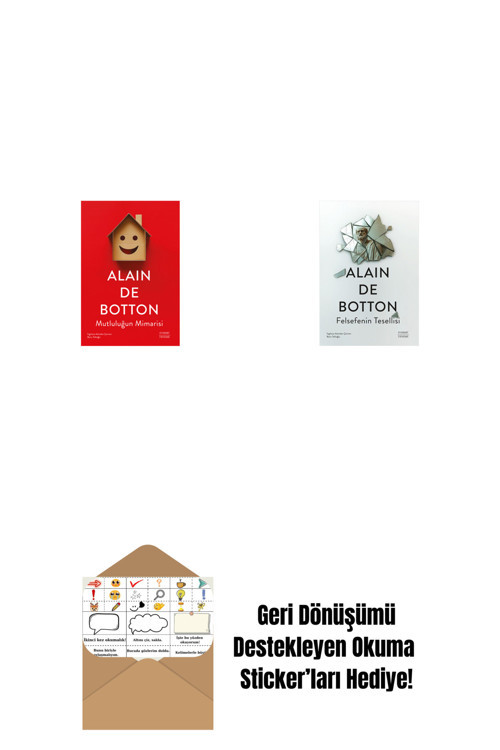Everest Yayınları Mutluluğun Mimarisi + Felsefenin Tesellisi + Okuma Sticker'Ları