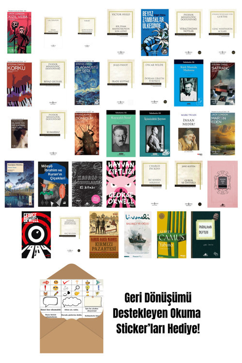 İş Bankası Kültür Yayınları En Çok Okunan Romanlar 34 Kitap Set