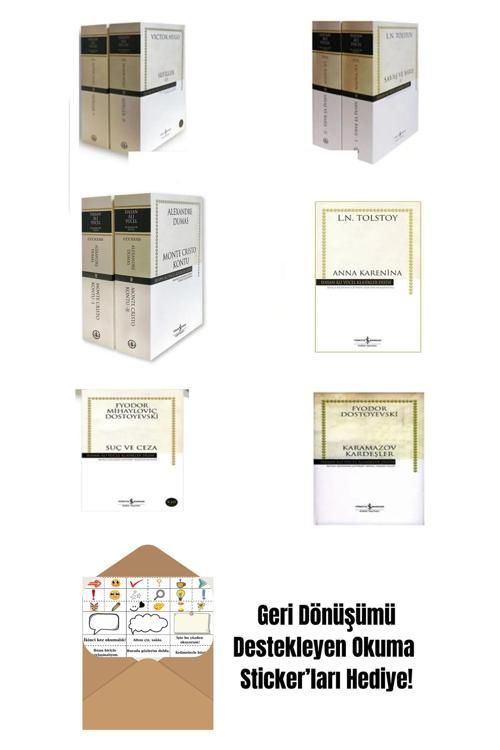 İş Bankası Kültür Yayınları Hasan Ali Yücel Klasikler Dizisi 6 Kitap Set + Okuma Sticker'Ları