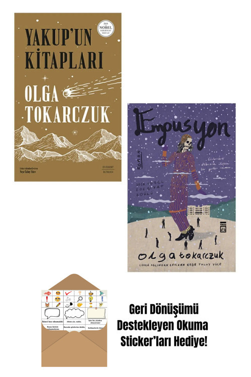 Everest Yayınları Olga Tokarczuk 2 Kitap Set + Okuma Sticker'Ları