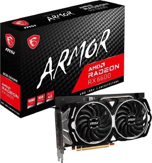 8GB RX6600 ARMOR 8G GDDR6 128bit HDMI DP PCIe 16X v4.0