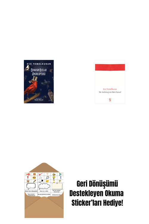 Everest Yayınları Olmayan Kuşlar Ansiklopedisi + Ne Anlatayım Ben Sana! + Okuma Sticker'Ları