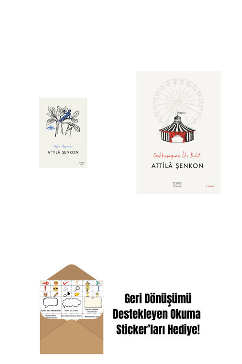 Everest Yayınları Aykırı Üçgenler + Gökkuşağına İki Bilet + Okuma Sticker'Ları