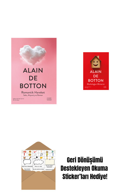 Everest Yayınları Romantik Hareket + Mutluluğun Mimarisi + Okuma Sticker'Ları