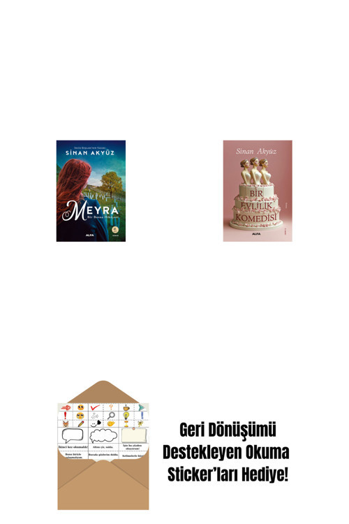 Alfa Yayıncılık Meyra - Bir Bosna Hikayesi + Bir Evlilik Komedisi + Okuma Sticker'Ları