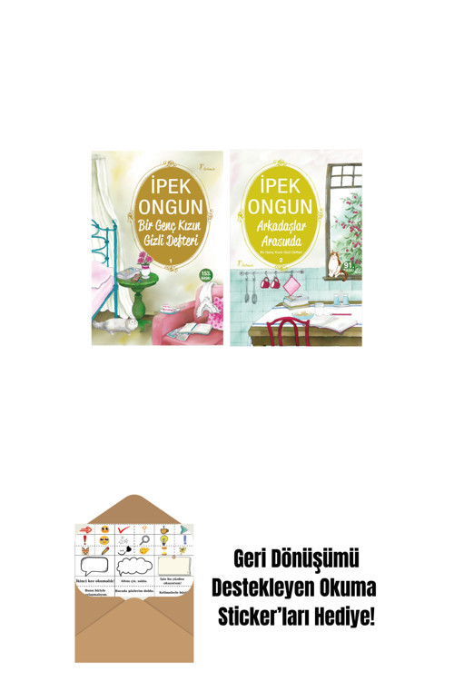 Artemis Yayınları Bir Genç Kızın Gizli Defteri 1 + Arkadaşlar Arasında + Okuma Sticker'Ları