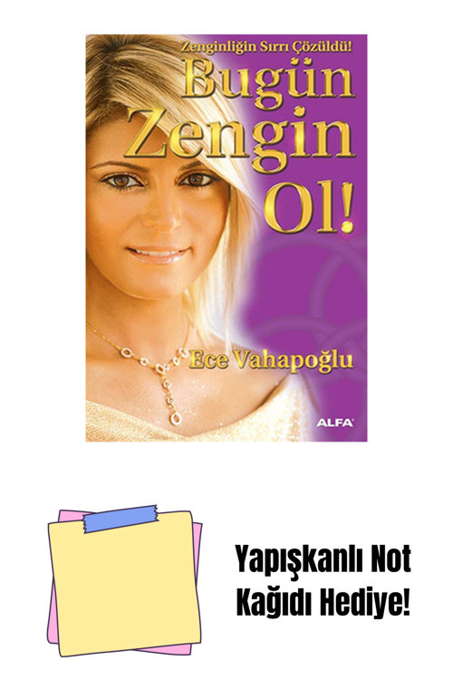 Alfa Yayıncılık Bugün Zengin Ol ! + Yapışkanlı Not Kağıdı