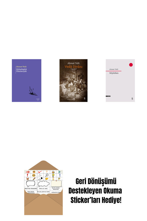 Everest Yayınları Arkadaşlık Günleriydi + Vedâ Divânı (Bez Ciltli) + Söylesen + Okuma Sticker'Ları