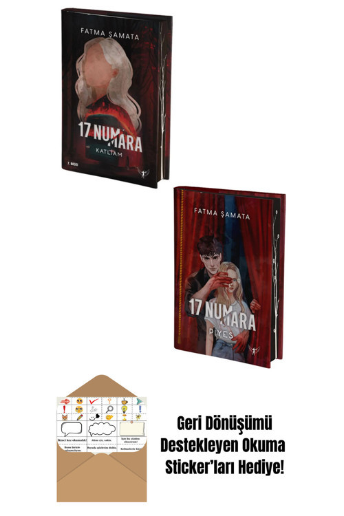Artemis Yayınları 17 Numara Katliam + 17 Numara Piyes 2 Kitap Set (Ciltli) + Okuma Sticker'Ları