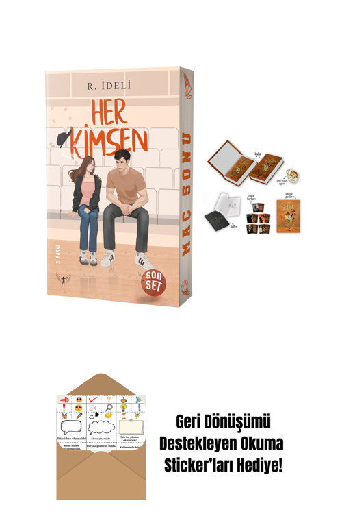 Artemis Yayınları Her Kimsen - Son Set + Eflâl 4 (Ciltli - Kutulu Set) + Okuma Sticker'Ları