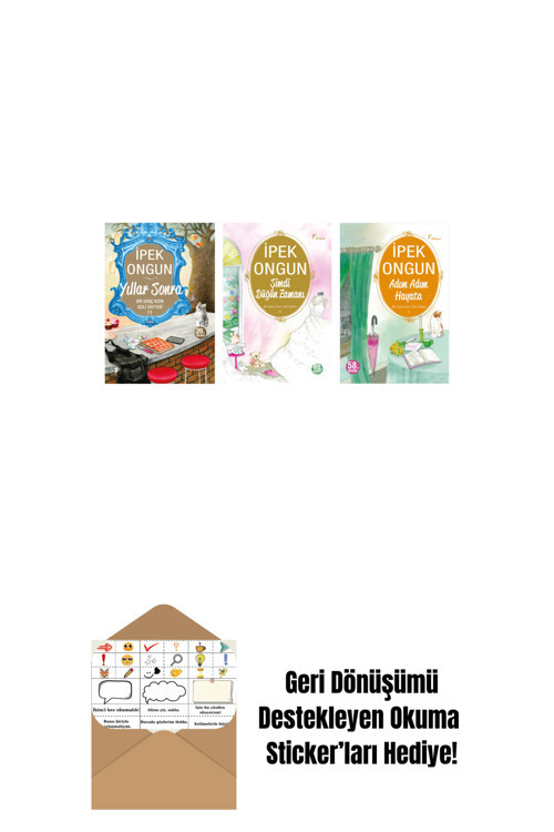 Artemis Yayınları İpek Ongun 3 Kitap Set + Okuma Sticker'Ları
