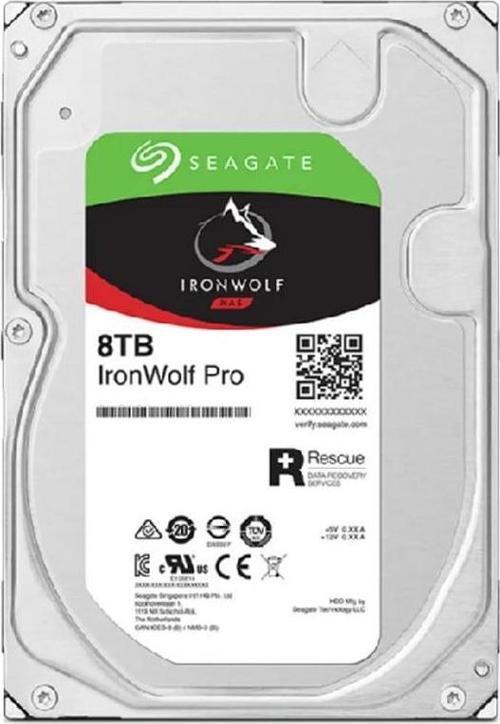 3.5 8TB IRONWOLF PRO ST8000NT001 256MB 7200RPM SATA-3 KURUMSAL NAS DİSKİ