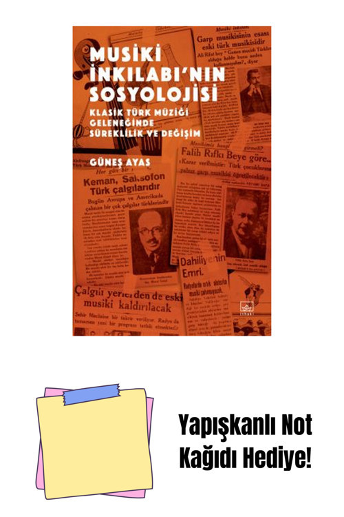 İthaki Yayınları Musiki İnkılabı’Nın Sosyolojisi + Yapışkanlı Not Kağıdı