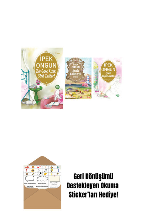 Artemis Yayınları İpek Ongun 3 Kitap Set + Okuma Sticker'Ları