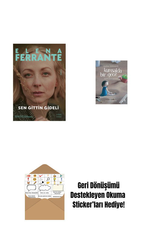 Everest Yayınları Sen Gittin Gideli + Kumsalda Bir Gece + Okuma Sticker'Ları