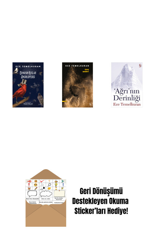 Everest Yayınları Olmayan Kuşlar Ansiklopedisi + Muz Sesleri + 'Ağrı'Nın Derinliği + Okuma Sticker'Ları