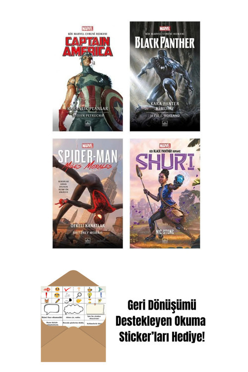 İthaki Yayınları Marvel Kitaplığı + Okuma Sticker'Ları