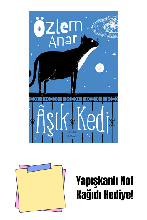 Everest Yayınları Âşık Kedi + Yapışkanlı Not Kağıdı