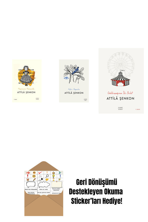 Everest Yayınları Hepimizin Yarasında + Aykırı Üçgenler + Gökkuşağına İki Bilet + Okuma Sticker'Ları