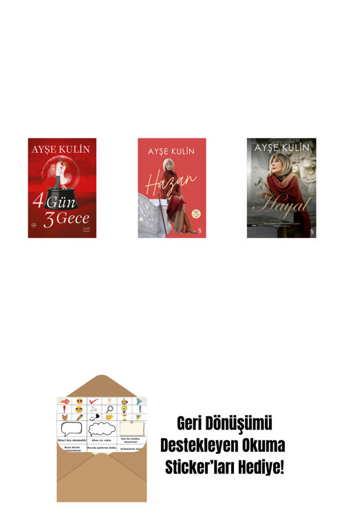 Everest Yayınları 4 Gün 3 Gece + Hazan + Hayal + Okuma Sticker'Ları