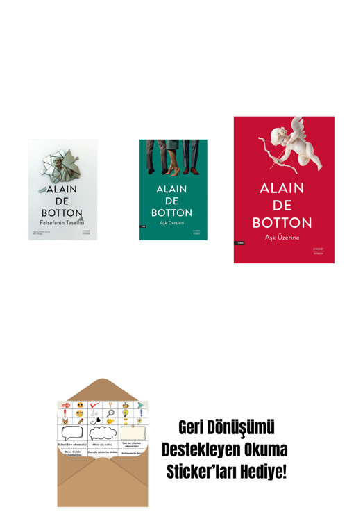 Everest Yayınları Felsefenin Tesellisi + Aşk Dersleri + Aşk Üzerine + Okuma Sticker'Ları