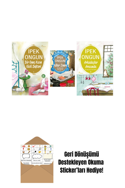 Artemis Yayınları İpek Ongun 3 Kitap Set + Okuma Sticker'Ları