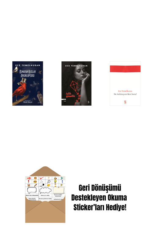 Everest Yayınları Olmayan Kuşlar Ansiklopedisi + İyilik Güzellik + Ne Anlatayım Ben Sana! + Okuma Sticker'Ları