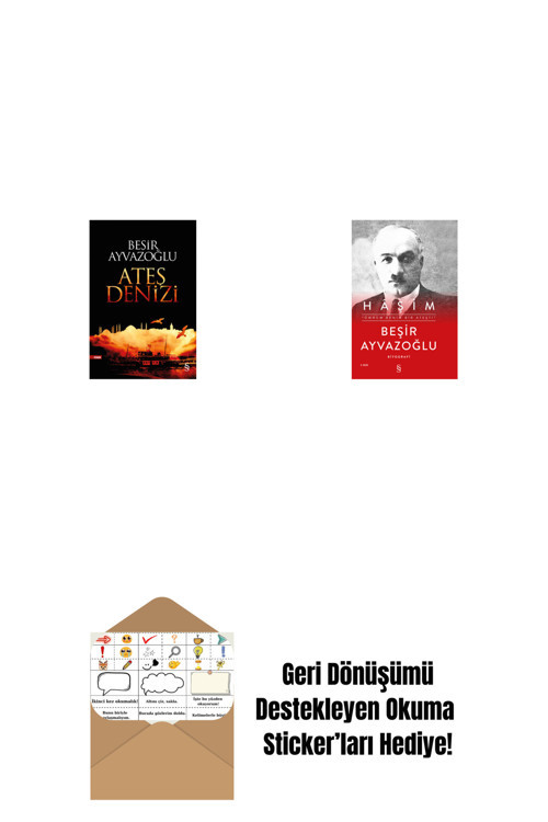 Everest Yayınları Ateş Denizi + Haşim (Ciltli) + Okuma Sticker'Ları