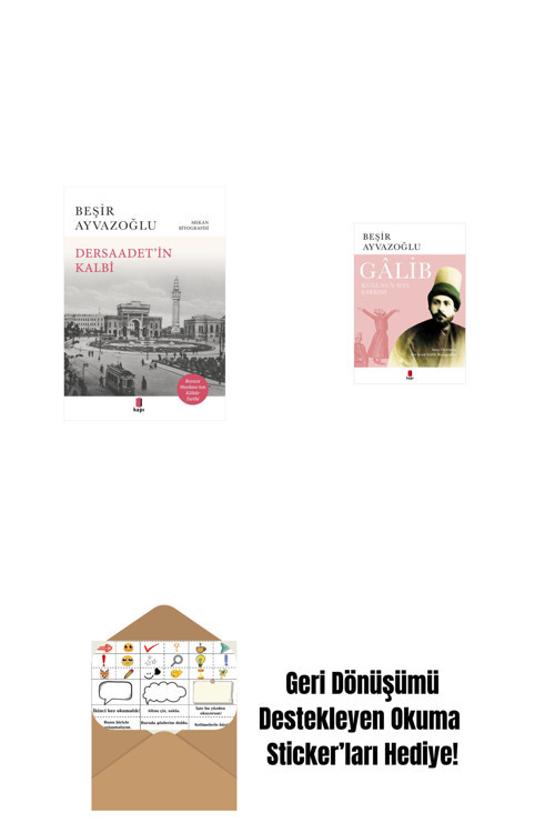 Everest Yayınları Dersaadet’İn Kalbi + Gâlib - Kuğunun Son Şarkısı + Okuma Sticker'Ları