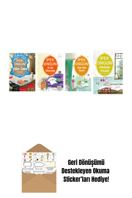 Artemis Yayınları İpek Ongun 4 Kitap Set + Okuma Sticker'Ları