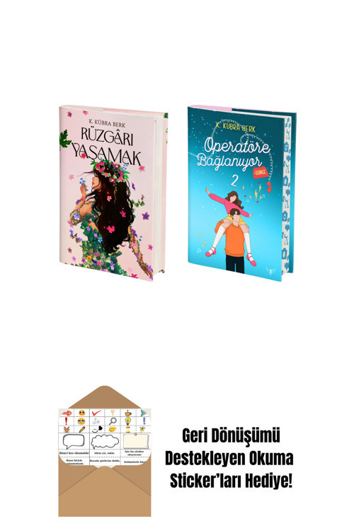 Artemis Yayınları Rüzgârı Yaşamak (Ciltli) + Operatöre Bağlanıyorsunuz 2 (Ciltli - Yan Boyamalı) + Okuma Sticker'Ları