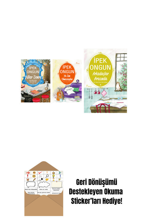 Artemis Yayınları İpek Ongun 3 Kitap Set + Okuma Sticker'Ları
