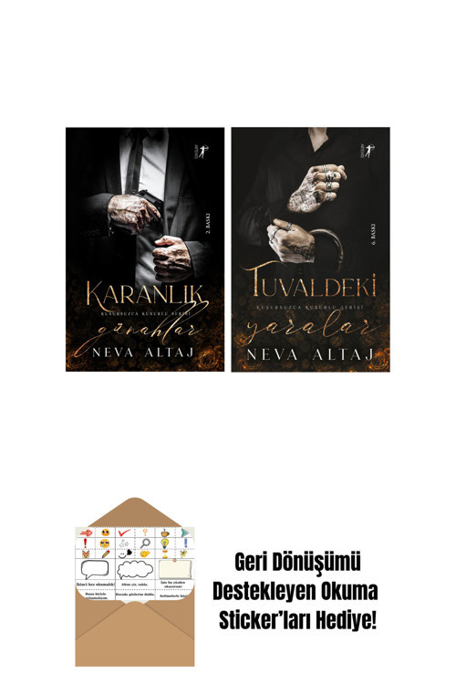 Artemis Yayınları Karanlık Günahlar + Tuvaldeki Yaralar + Okuma Sticker'Ları