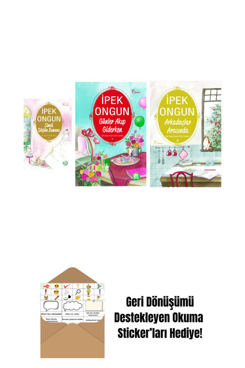 Artemis Yayınları İpek Ongun 3 Kitap Set + Okuma Sticker'Ları