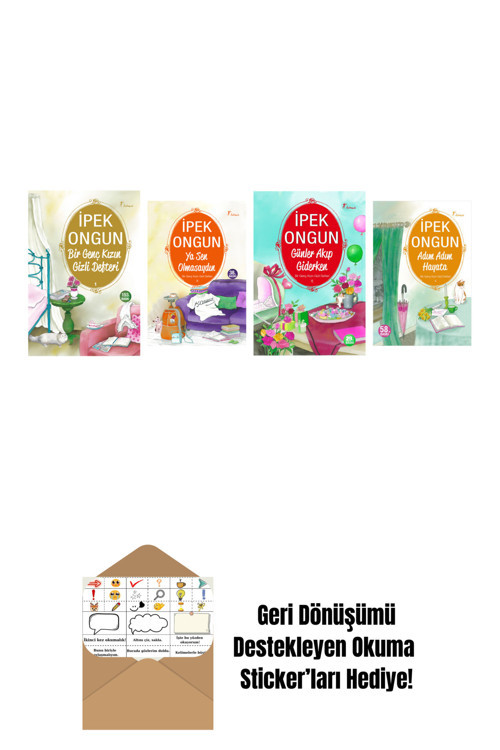 Artemis Yayınları İpek Ongun 4 Kitap Set + Okuma Sticker'Ları