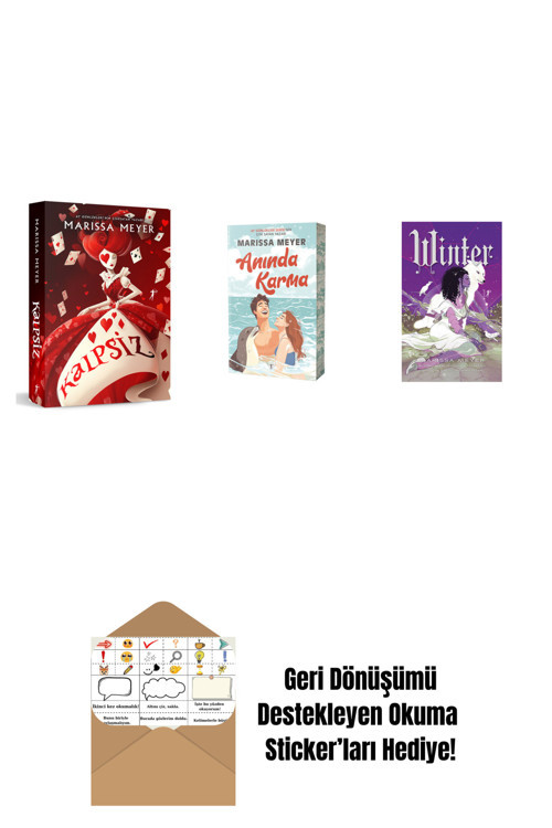 Artemis Yayınları Marissa Meyer 3 Kitap Set + Okuma Sticker'Ları