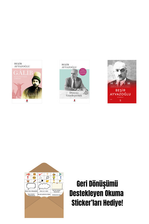 Everest Yayınları Gâlib - Kuğunun Son Şarkısı + Dünyayı Güzelleştirmek + Haşim (Ciltli) + Okuma Sticker'Ları
