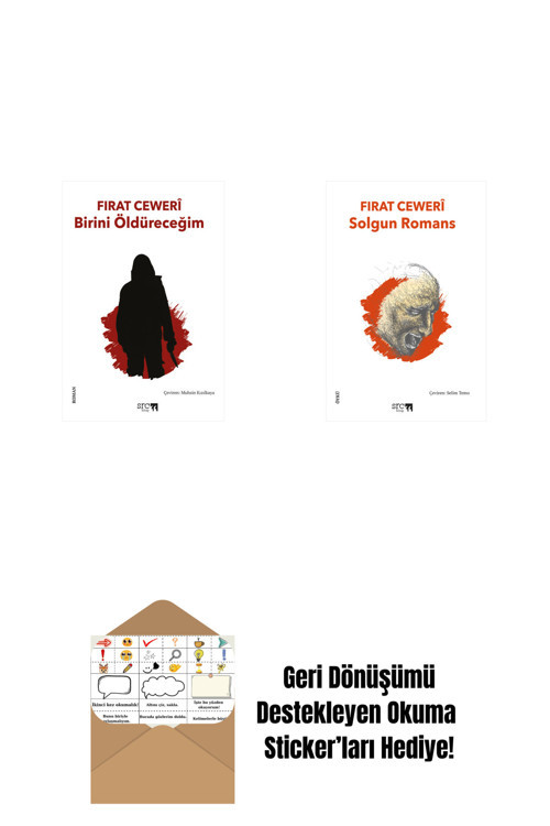 Everest Yayınları Birini Öldüreceğim + Solgun Romans + Okuma Sticker'Ları