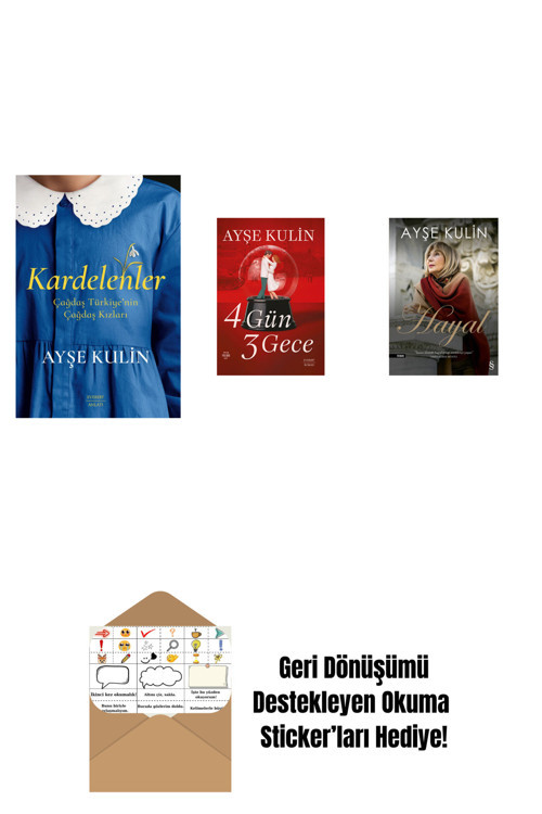 Everest Yayınları Kardelenler + 4 Gün 3 Gece + Hayal + Okuma Sticker'Ları