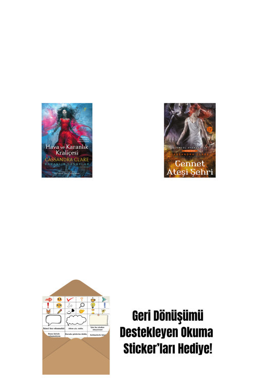 Artemis Yayınları Hava Ve Karanlık Kraliçesi (Ciltli) + Cennet Ateşi Şehri + Okuma Sticker'Ları