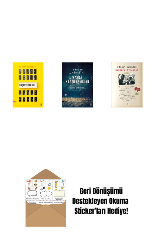 Everest Yayınları Düşme Korkusu + Başka Karşılaşmalar + Halim'E İthaflar + Okuma Sticker'Ları
