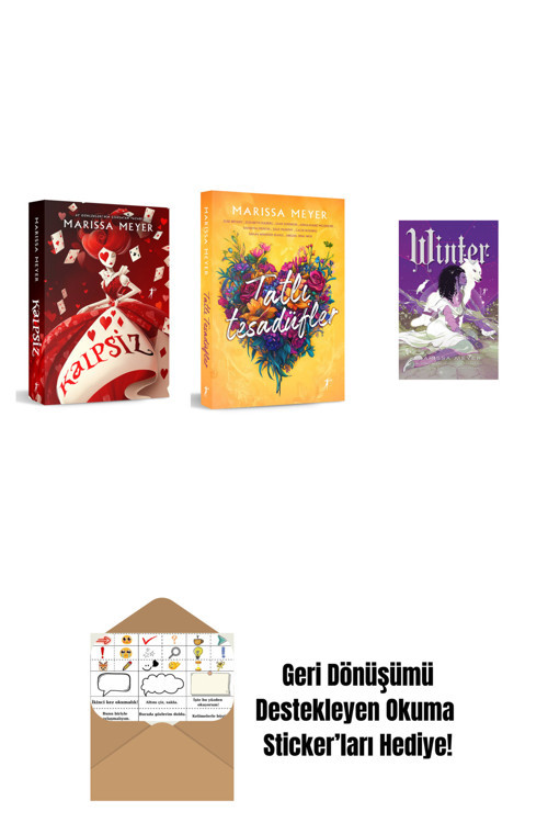 Artemis Yayınları Marissa Meyer 3 Kitap Set + Okuma Sticker'Ları