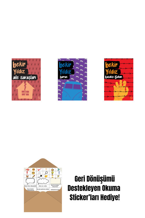 Everest Yayınları Aile Savaşları + Harran + Kaçakçı Şahan + Okuma Sticker'Ları