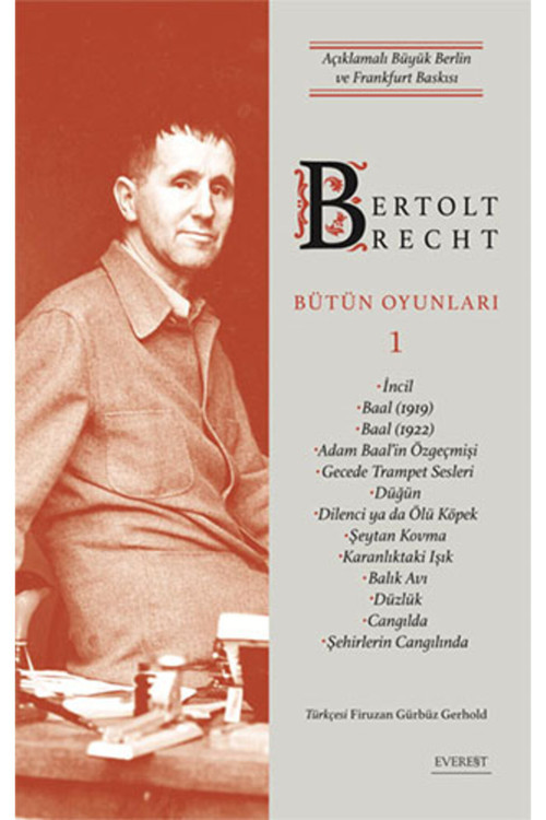 Everest Yayınları Bertolt Brecht - Bütün Oyunları 1 + Bertolt Brecht - Bütün Oyunları 1 (Ciltli) + Okuma Sticker'Ları
