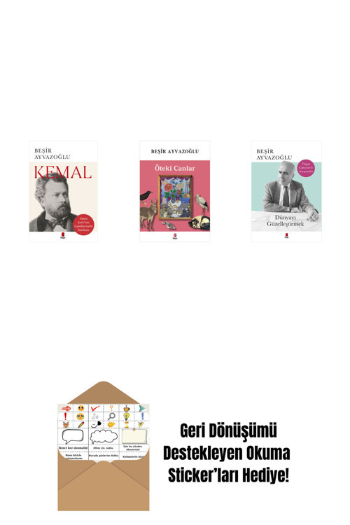 Everest Yayınları Kemal + Öteki Canlar + Dünyayı Güzelleştirmek + Okuma Sticker'Ları