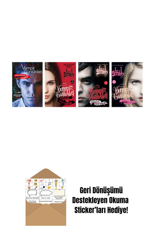 Artemis Yayınları L. J. Smith 4 Kitap Set + Okuma Sticker'Ları