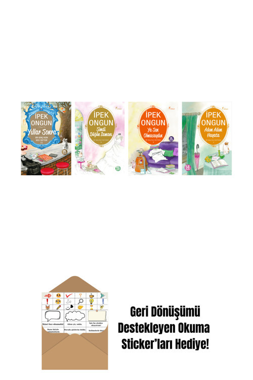Artemis Yayınları İpek Ongun 4 Kitap Set + Okuma Sticker'Ları