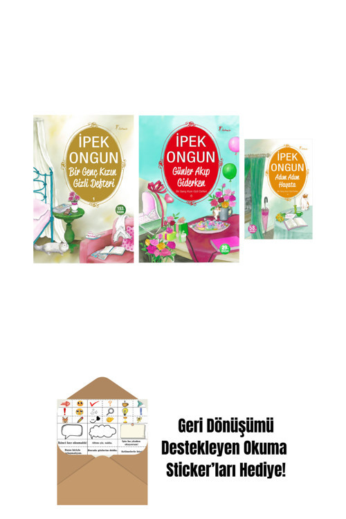 Artemis Yayınları İpek Ongun 3 Kitap Set + Okuma Sticker'Ları